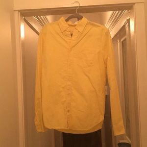 Light Yellow Gap Modern Oxford Shirt